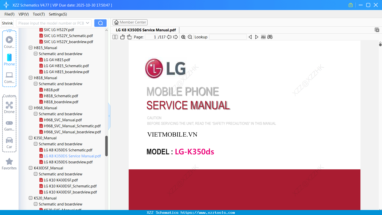 LG K8 K350DS Service Manual